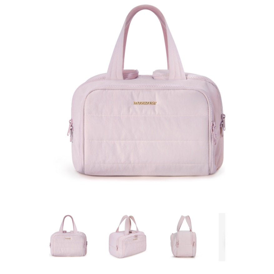 Bagsmart Zora Spacesaver 4-in-1 Multi-Functional Toiletry Bag, Pink
