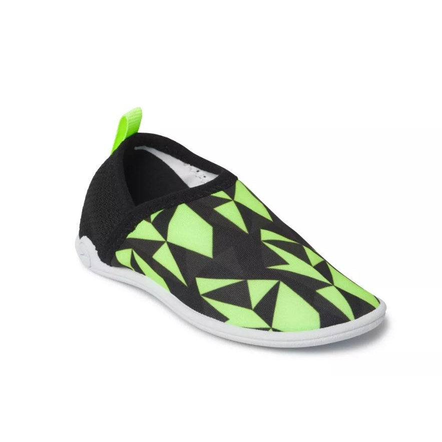 Speedo Kids' Beach Booties - Black/Neon Green
