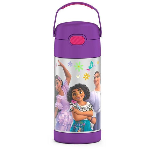 Thermos kids 12 oz FUNtainer stainless steel insulated straw bottle - Encanto