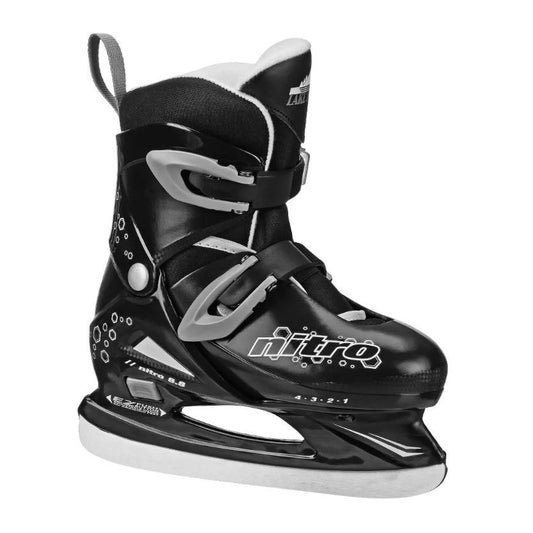 Lake Placid Nitro Adjustable Ice Skate - Black