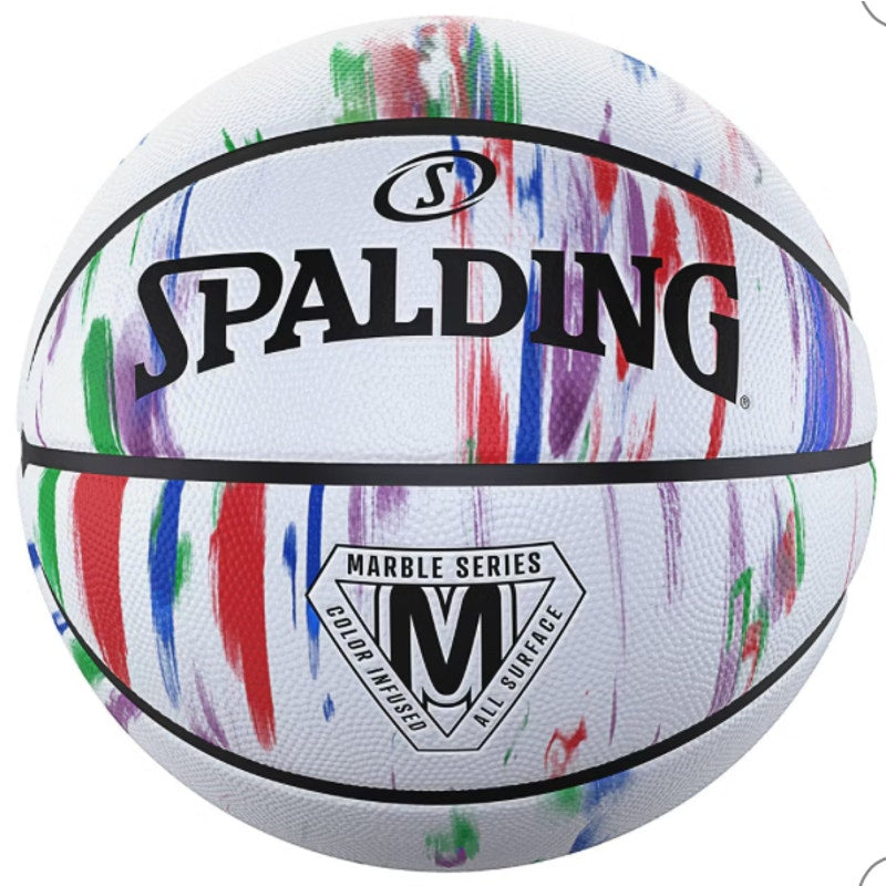 Spalding 29.5'' Basketball - Marble White